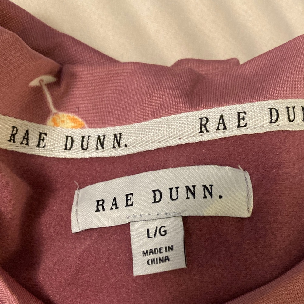 Rae Dunn Cheers Wine Pajama Set in Mauve - Picture 2 of 6